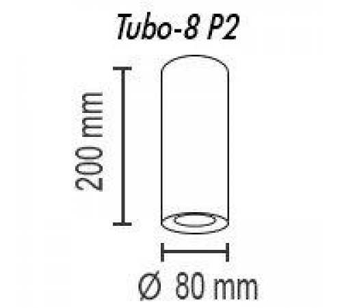 Потолочный светильник TopDecor Tubo8 P2 11