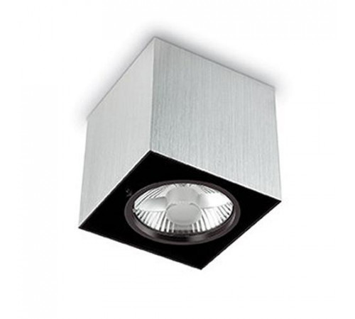 Потолочный светильник Ideal Lux Mood PL1 Small Square Alluminio 140926 Потолочный светильник Ideal Lux Mood PL1 Small Square Alluminio 140926