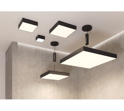 Потолочный светильник Maytoni Zon C032CL-90W4K-SQ-B Потолочный светильник Maytoni Zon C032CL-90W4K-SQ-B
