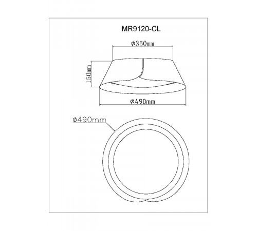 Потолочный светильник Myfar Cordelia MR9120-CL Потолочный светильник Myfar Cordelia MR9120-CL