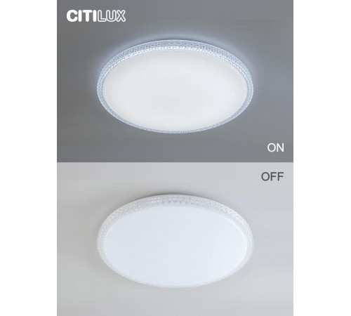 Потолочный светодиодный светильник Citilux Альпина Смарт CL718A100G Потолочный светодиодный светильник Citilux Альпина Смарт CL718A100G