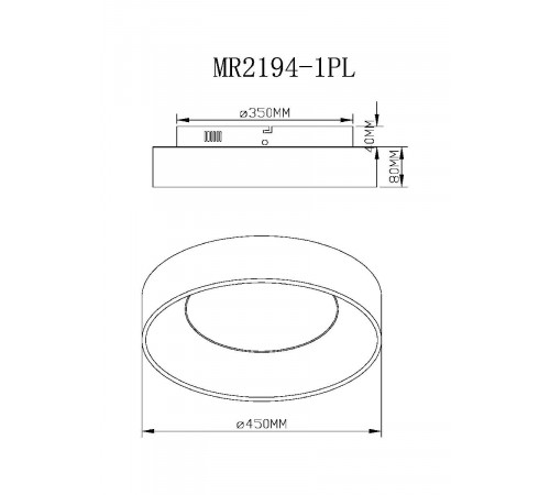 Потолочный светильник Myfar Shannon MR2194-1PL Потолочный светильник Myfar Shannon MR2194-1PL