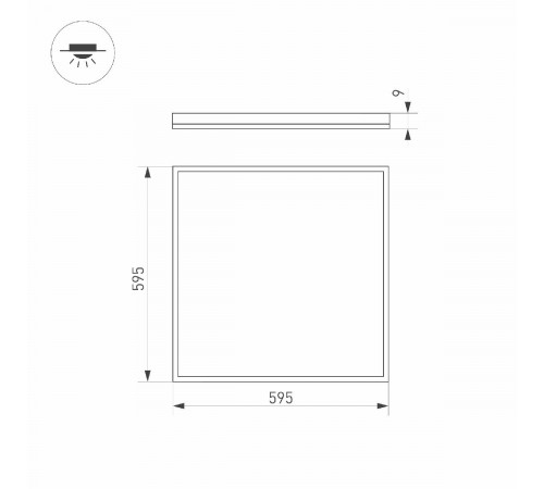 Светодиодная панель Arlight DL-INTENSO-S600x600-40W White6000 (WH, 120 deg, 230V) 038431 Светодиодная панель Arlight DL-INTENSO-S600x600-40W White6000 (WH, 120 deg, 230V) 038431