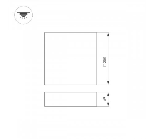 Потолочный светильник Arlight IM-QUADRO-EMERGENCY-3H-S350x350-33W Warm3000 (WH, 120 deg, 230V) 041010 Потолочный светильник Arlight IM-QUADRO-EMERGENCY-3H-S350x350-33W Warm3000 (WH, 120 deg, 230V) 041010