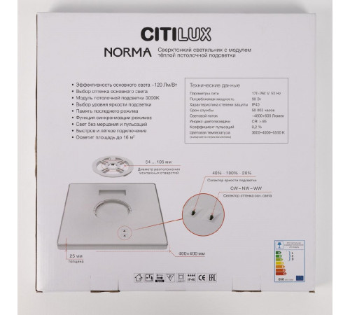 Потолочный светильник Citilux Norma CL748K400 Потолочный светильник Citilux Norma CL748K400