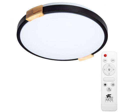 Потолочный светодиодный светильник Arte Lamp Jersey A2683PL-72BK Потолочный светодиодный светильник Arte Lamp Jersey A2683PL-72BK