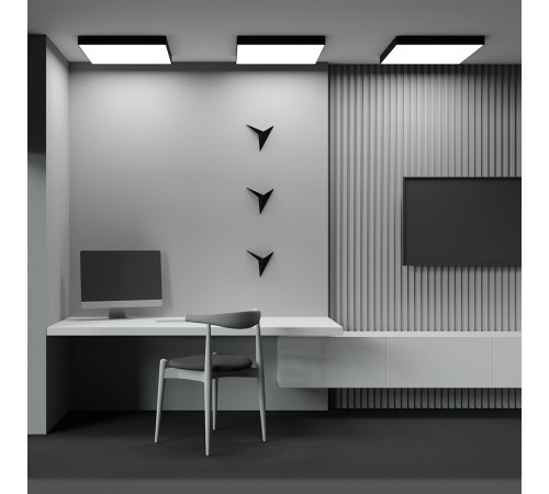 Потолочный светильник Maytoni Zon C032CL-90W4K-SQ-B Потолочный светильник Maytoni Zon C032CL-90W4K-SQ-B