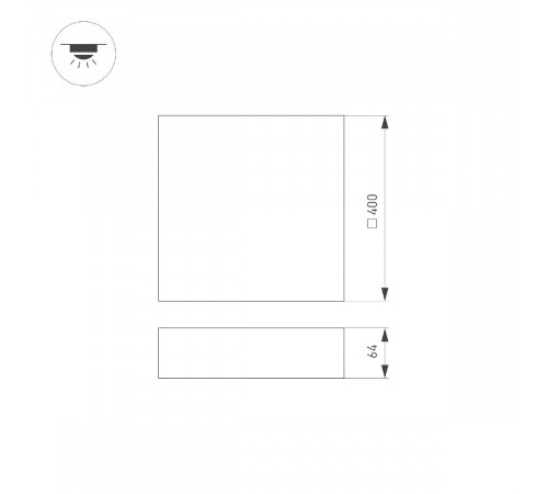Потолочный светильник Arlight IM-QUADRO-EMERGENCY-3H-S400x400-44W Day4000 (BK, 120 deg, 230V) 041028 Потолочный светильник Arlight IM-QUADRO-EMERGENCY-3H-S400x400-44W Day4000 (BK, 120 deg, 230V) 041028