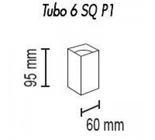 Потолочный светильник TopDecor Tubo6 SQ P1 28 Потолочный светильник TopDecor Tubo6 SQ P1 28