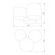 Потолочный светильник TK Lighting Mona 3445 Mona Black/Gold