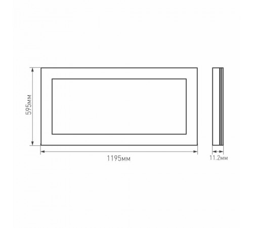 Светодиодная панель Arlight IM-600x1200A-48W White 023158(1)