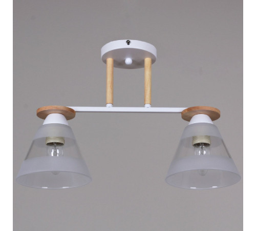 Потолочный светильник Reluce 01630-0.3-02 WH+WOOD Потолочный светильник Reluce 01630-0.3-02 WH+WOOD