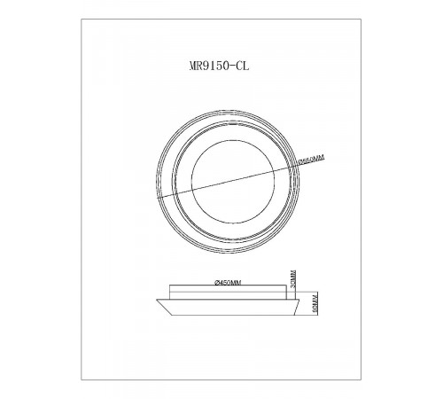 Потолочный светильник Myfar Phoebe MR9150-CL