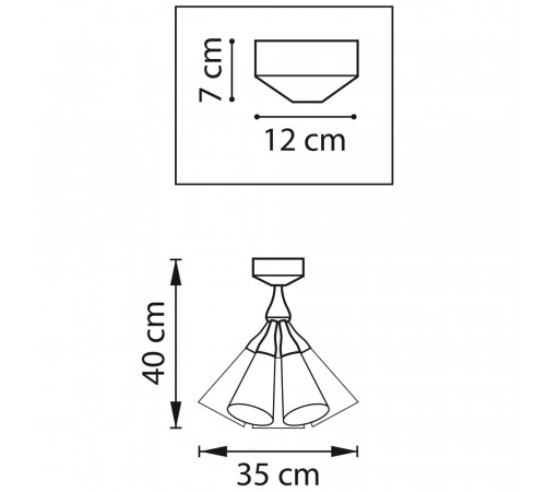 Потолочный светильник Lightstar Cone 757070 Потолочный светильник Lightstar Cone 757070