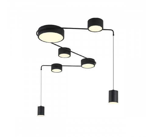 Потолочный светильник Indigo Modulo 14028/7С Black V000160L Потолочный светильник Indigo Modulo 14028/7С Black V000160L