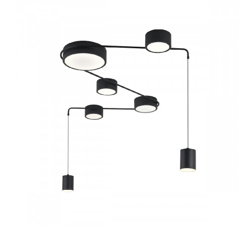 Потолочный светильник Indigo Modulo 14028/7С Black V000160L Потолочный светильник Indigo Modulo 14028/7С Black V000160L