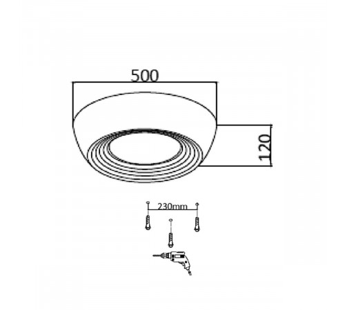 Потолочный светильник Sonex Cronus 7715/54L Потолочный светильник Sonex Cronus 7715/54L