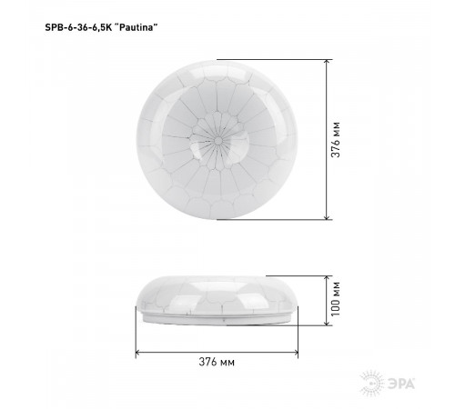 Потолочный светильник Эра SPB-6-36-6,5K Pautina Б0053322