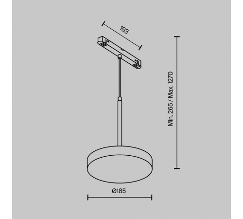 Потолочный светодиодный светильник Maytoni Technical Ceiling Zon C032CL-45W4K-RD-MG Потолочный светодиодный светильник Maytoni Technical Ceiling Zon C032CL-45W4K-RD-MG