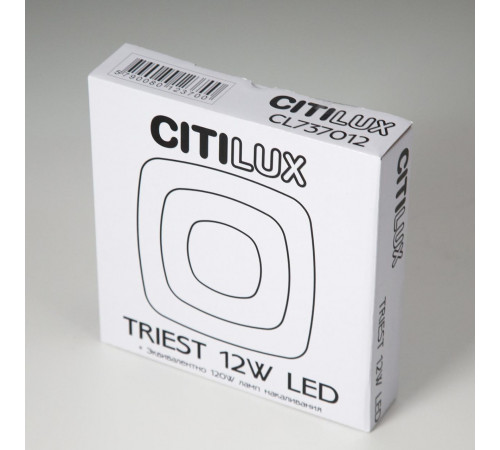 Потолочный светильник Citilux Триест CL737B012 Потолочный светильник Citilux Триест CL737B012