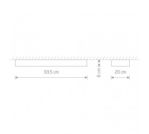 Потолочный светильник Nowodvorski Soft Ceiling Led 90x20 7542 Потолочный светильник Nowodvorski Soft Ceiling Led 90x20 7542
