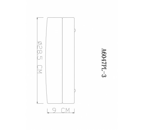 Потолочный светильник Arte Lamp Aqua-Tablet A6047PL-3AB