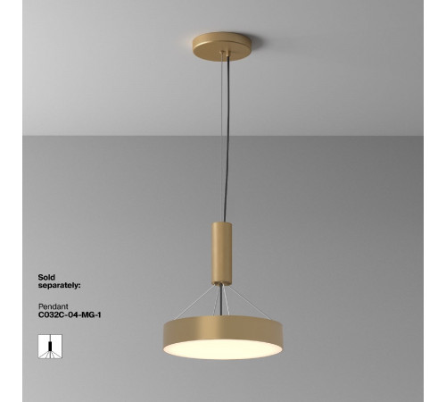 Потолочный светильник Maytoni Zon C032CL-36W3K-RD-MG Потолочный светильник Maytoni Zon C032CL-36W3K-RD-MG