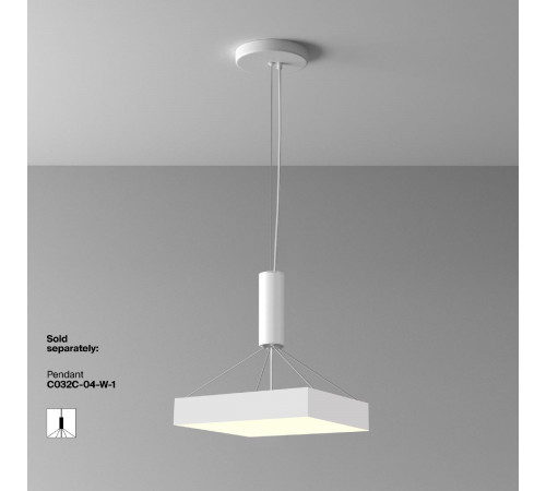 Потолочный светильник Maytoni Zon C032CL-45W3K-SQ-W Потолочный светильник Maytoni Zon C032CL-45W3K-SQ-W
