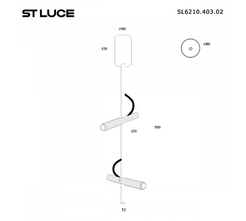Потолочный светильник ST Luce Lilt SL6210.403.02