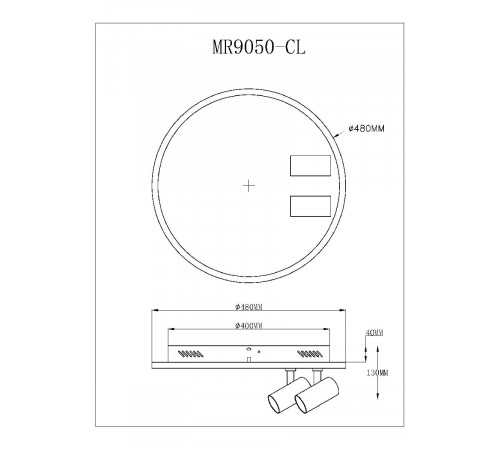 Потолочный светильник Myfar Focus MR9050-CL Потолочный светильник Myfar Focus MR9050-CL