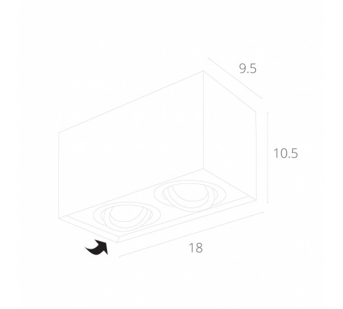 Потолочный светильник Arte Lamp Factor A5544PL-2BK