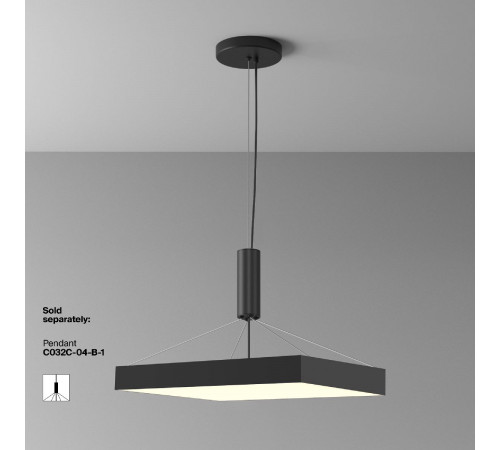 Потолочный светильник Maytoni Zon C032CL-90W3K-SQ-B Потолочный светильник Maytoni Zon C032CL-90W3K-SQ-B