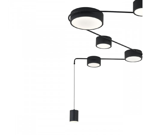 Потолочный светильник Indigo Modulo 14028/7С Black V000160L Потолочный светильник Indigo Modulo 14028/7С Black V000160L