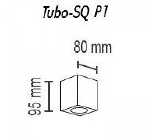 Потолочный светильник TopDecor Tubo8 SQ P1 30 Потолочный светильник TopDecor Tubo8 SQ P1 30