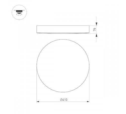 Потолочный светильник Arlight SP-FLOWER-R410-32W Warm3000 049798 Потолочный светильник Arlight SP-FLOWER-R410-32W Warm3000 049798