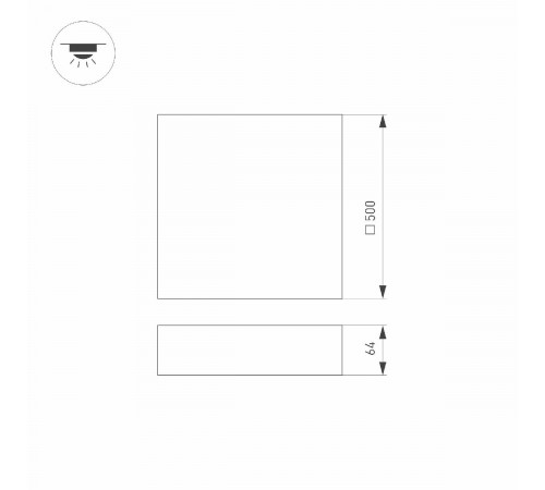 Потолочный светильник Arlight IM-QUADRO-EMERGENCY-3H-S500x500-54W Warm3000 (BK, 120 deg, 230V) 041044 Потолочный светильник Arlight IM-QUADRO-EMERGENCY-3H-S500x500-54W Warm3000 (BK, 120 deg, 230V) 041044