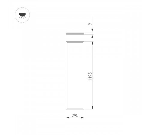 Светодиодная панель Arlight DL-INTENSO-S300x1200-40W White6000 (WH, 120 deg, CRI90, 230V) 043555 Светодиодная панель Arlight DL-INTENSO-S300x1200-40W White6000 (WH, 120 deg, CRI90, 230V) 043555