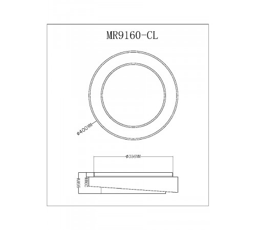 Потолочный светильник Myfar Rhea MR9160-CL