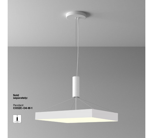 Потолочный светильник Maytoni Zon C032CL-90W3K-SQ-W Потолочный светильник Maytoni Zon C032CL-90W3K-SQ-W