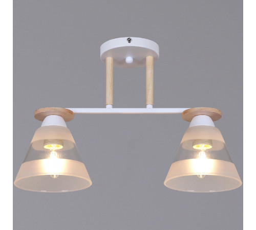 Потолочный светильник Reluce 01630-0.3-02 WH+WOOD Потолочный светильник Reluce 01630-0.3-02 WH+WOOD