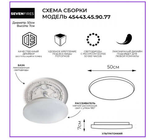 Потолочный светильник Seven Fires Гринд 45443.45.90.77 Потолочный светильник Seven Fires Гринд 45443.45.90.77