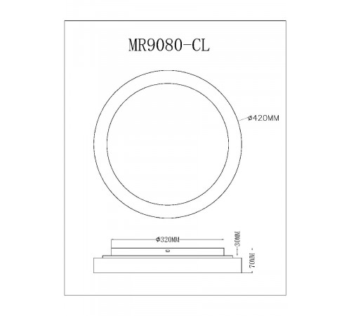 Потолочный светильник Myfar Neso MR9080-CL