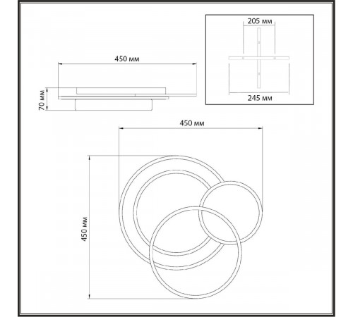 Потолочный светильник Sonex Pine 7735/80L Потолочный светильник Sonex Pine 7735/80L