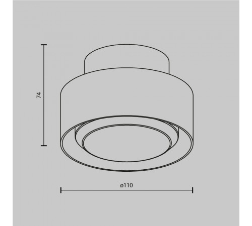 Потолочный светильник Maytoni Technical Ceiling Space C092CL-GX53-W Потолочный светильник Maytoni Technical Ceiling Space C092CL-GX53-W