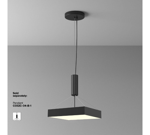 Потолочный светильник Maytoni Zon C032CL-45W3K-SQ-B Потолочный светильник Maytoni Zon C032CL-45W3K-SQ-B