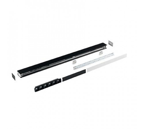 Подвесной светодиодный светильник Ideal Lux Fluo Wide 1800 3000K Black 192567 Подвесной светодиодный светильник Ideal Lux Fluo Wide 1800 3000K Black 192567