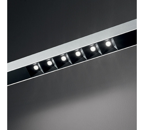 Подвесной светодиодный светильник Ideal Lux Fluo Accent 1800 3000K Aluminum 192512 Подвесной светодиодный светильник Ideal Lux Fluo Accent 1800 3000K Aluminum 192512