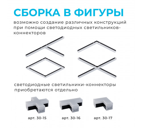 Линейный потолочный светильник Apeyron 30-13 Линейный потолочный светильник Apeyron 30-13