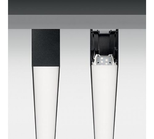Подвесной светодиодный светильник Ideal Lux Fluo Wide 1200 3000K Black 191997 Подвесной светодиодный светильник Ideal Lux Fluo Wide 1200 3000K Black 191997