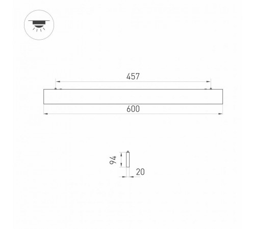 Линейный светильник Arlight Lineair Flat 031527 Линейный светильник Arlight Lineair Flat 031527